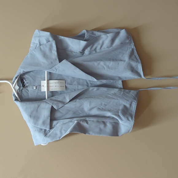 Cropped Vest with Tie - Picture 1 of 5